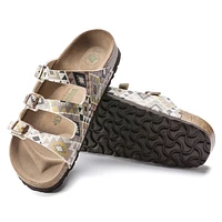 Florida Vegan Birko-Flor Printed Mocha Slide Sandal