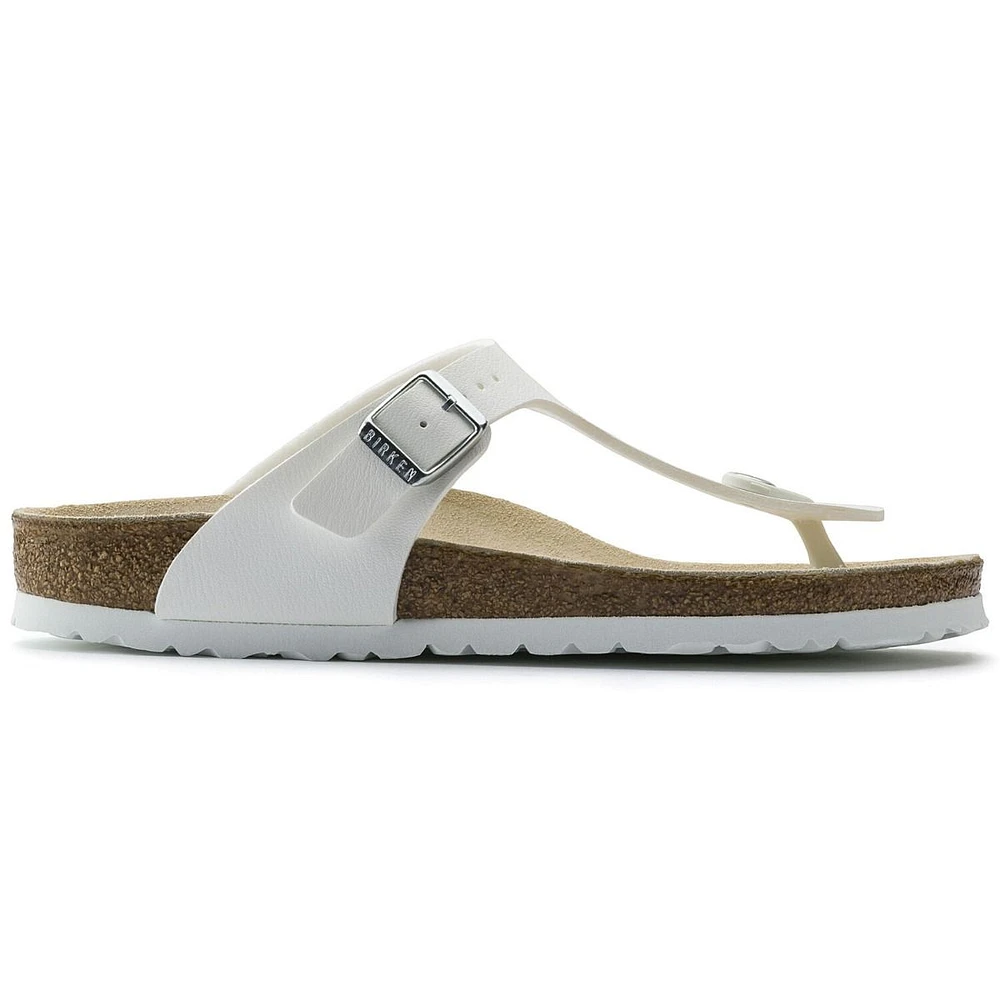 Gizeh Birko-Flor White Thong Sandal
