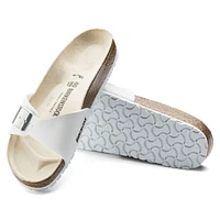 Madrid Birko-Flor White Slide Sandal