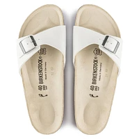 Madrid Birko-Flor White Slide Sandal