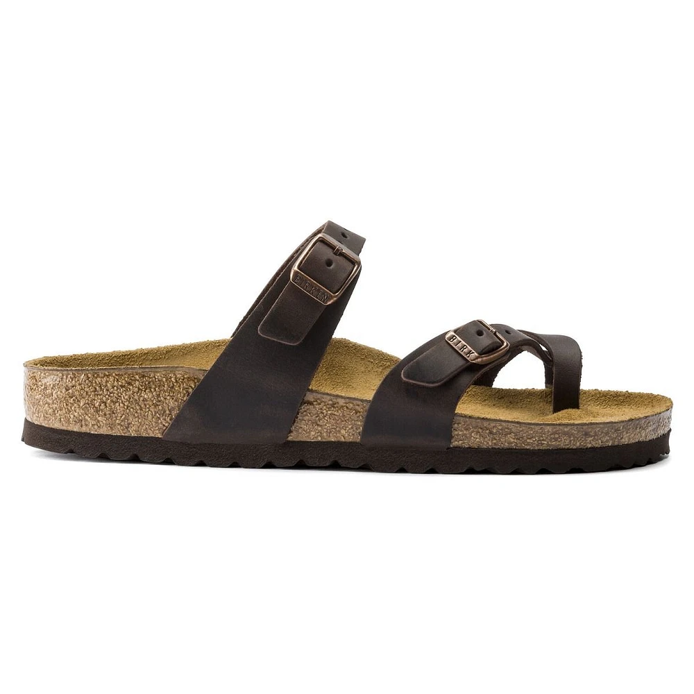 Mayari Habana Brown Oiled Leather Sandal