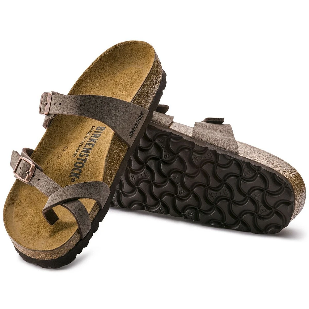 Mayari Birko-Flor Nubuck Mocha Brown Sandal