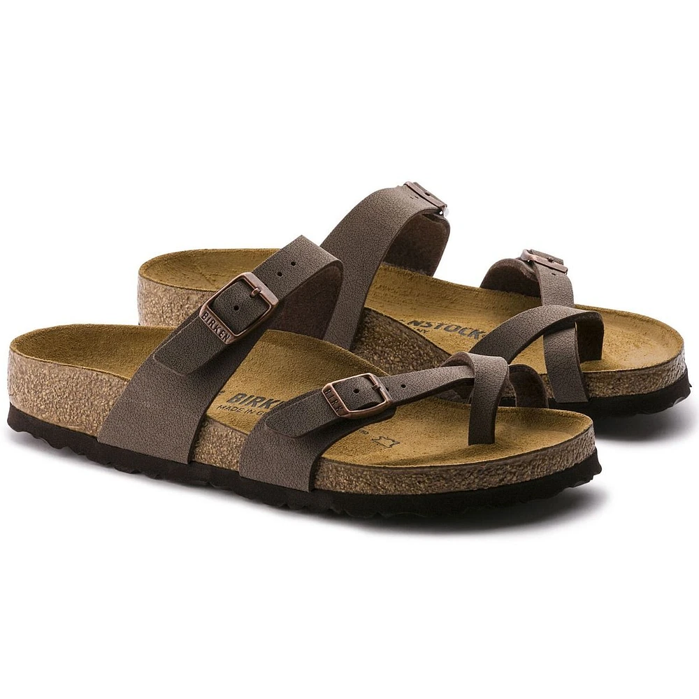 Mayari Birko-Flor Nubuck Mocha Brown Sandal