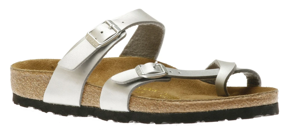 Mayari Birko-Flor Silver Sandal