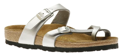 Mayari Birko-Flor Silver Sandal