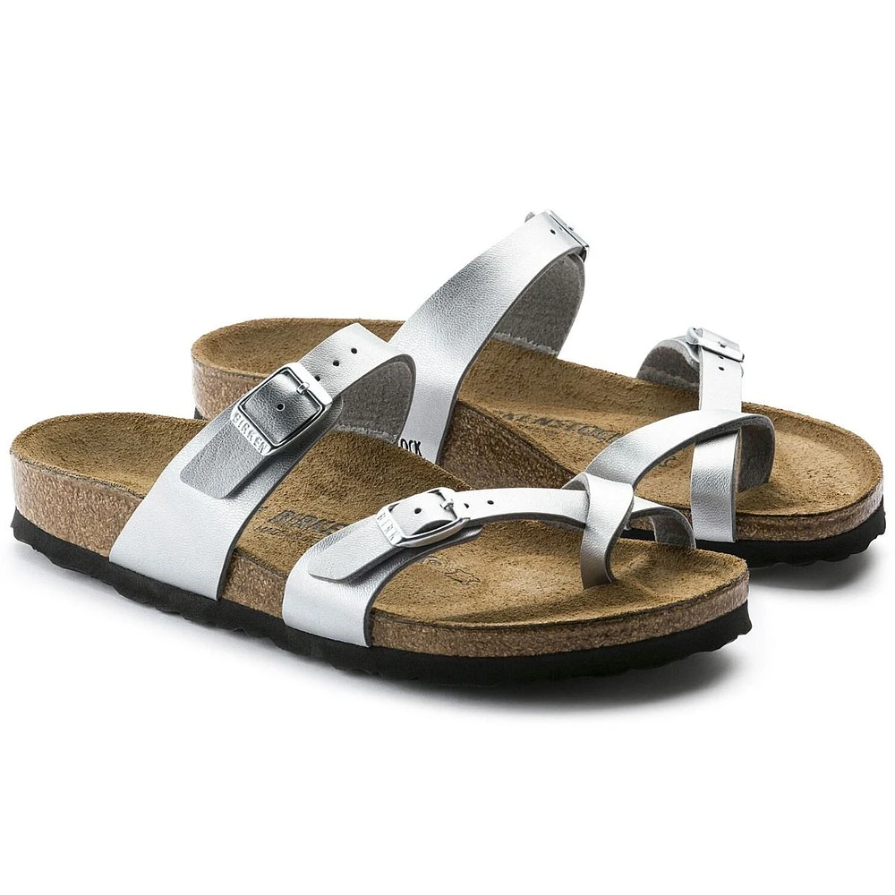 Mayari Birko-Flor Silver Sandal