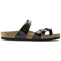 Mayari Birko-Flor Black Patent Sandal