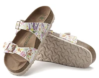 Sydney Vegan Birko-Flor Light Rose Double Strap Slide Sandal