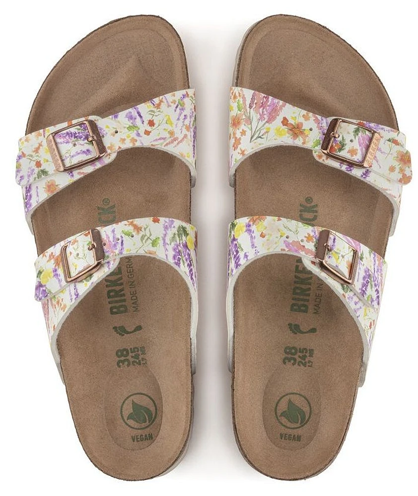 Sydney Vegan Birko-Flor Light Rose Double Strap Slide Sandal