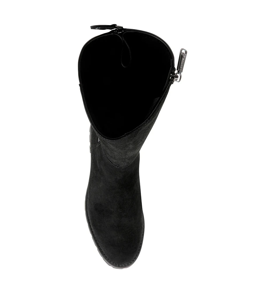 Dara Black Suede