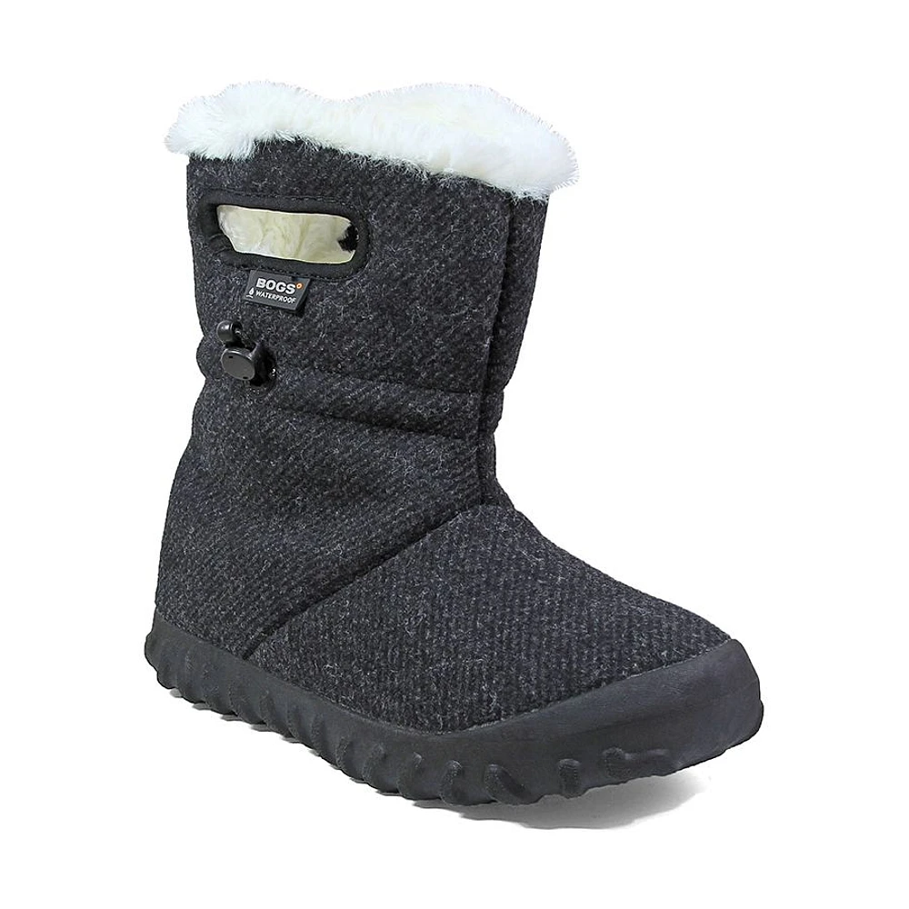 B- Moc Wool Black Women's Insulated Boot