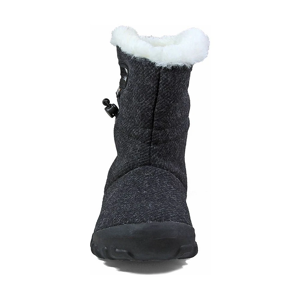 B- Moc Wool Black Women's Insulated Boot