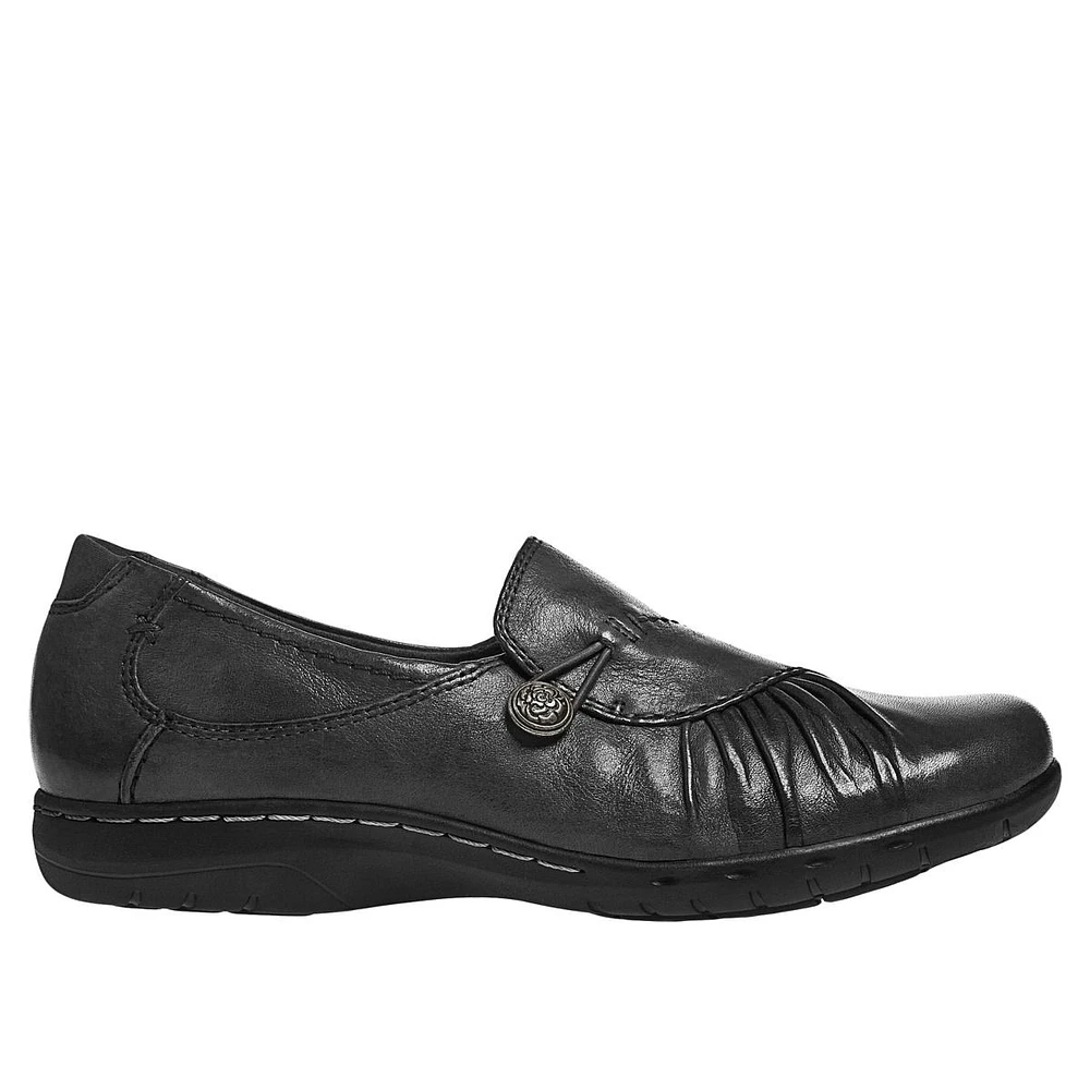 Paulette Black Slip-On Flat