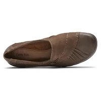 Paulette Stone Nubuck Slip-On Flat