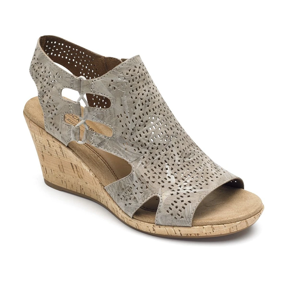 Janna Metallic Wedge Sandal