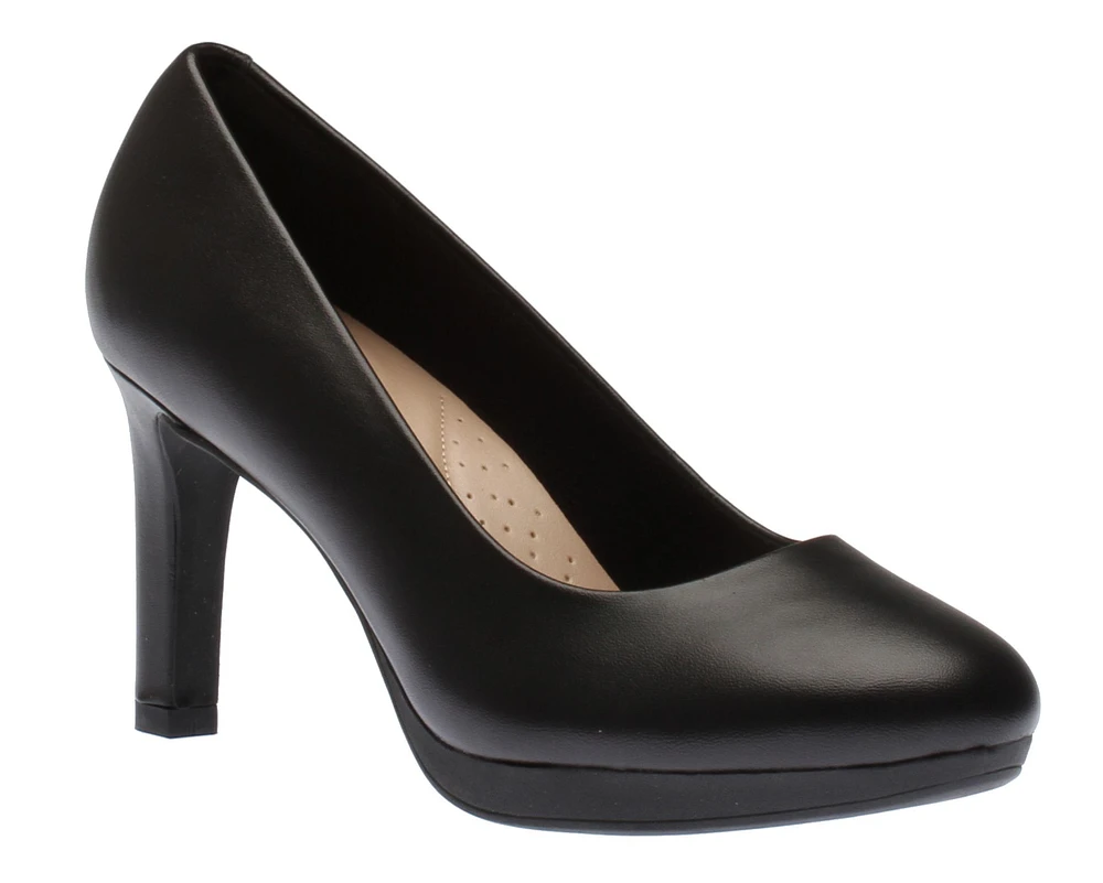 Ambyr Joy Black Leather Dress Pump