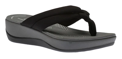 Arla Kaylie Black Thong Sandal