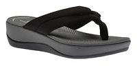 Arla Kaylie Black Thong Sandal