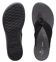 Arla Kaylie Black Thong Sandal