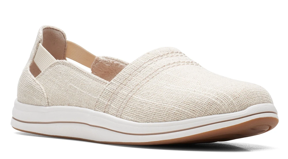 Breeze Step Beige Canvas Slip-On Sneaker