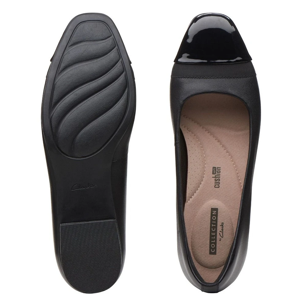 Juliet Monte Black Leather Slip-On