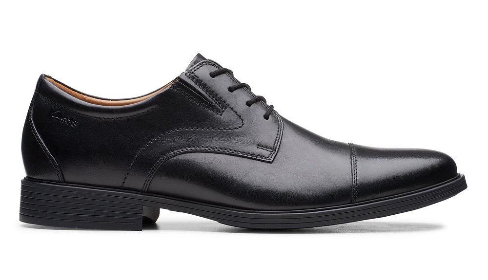 Whiddon Cap Toe Black Leather Oxford Dress Shoe