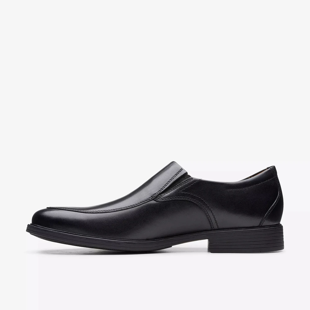 Whiddon Step Black Leather Dress Loafer