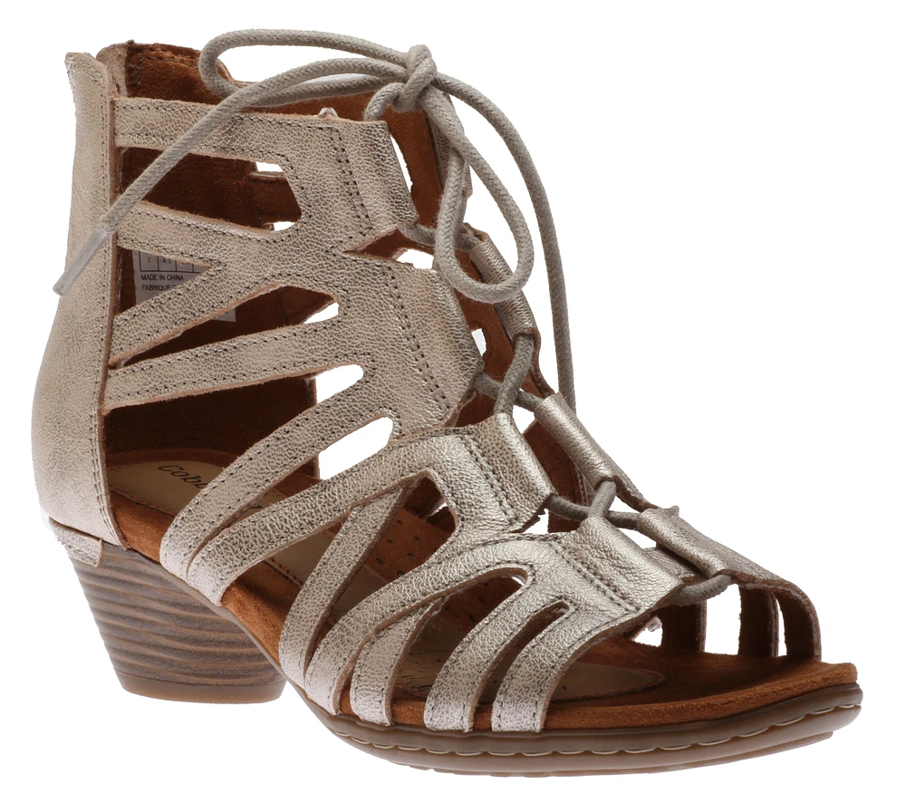 Laurel Metallic Caged Sandal