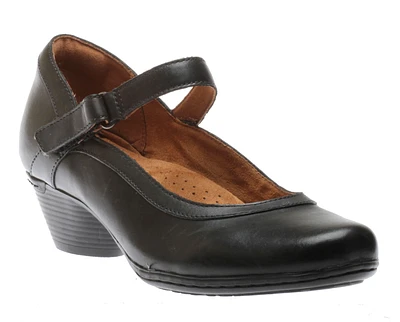 Laurel Black Leather Mary Jane