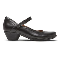 Laurel Black Leather Mary Jane