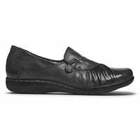 Paulette Black Slip-On Flat