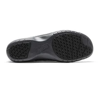 Penfield Envelope Black Leather Slip-On Flat