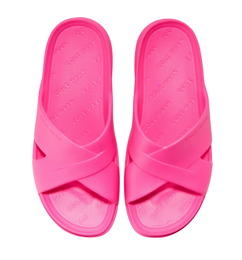 Findra Neon Fuchsia Pink Pool Slide Sandal