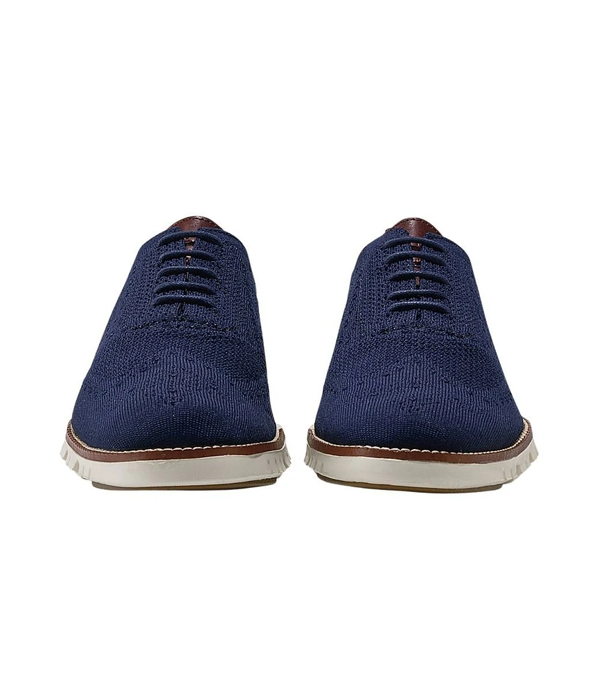 ZERØGRAND Wingtip Oxford Blue Stitchlite