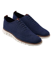 ZERØGRAND Wingtip Oxford Blue Stitchlite