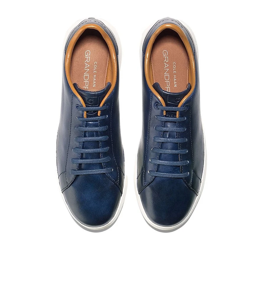 GrandPrø Leather Lace-Up Tennis Sneaker