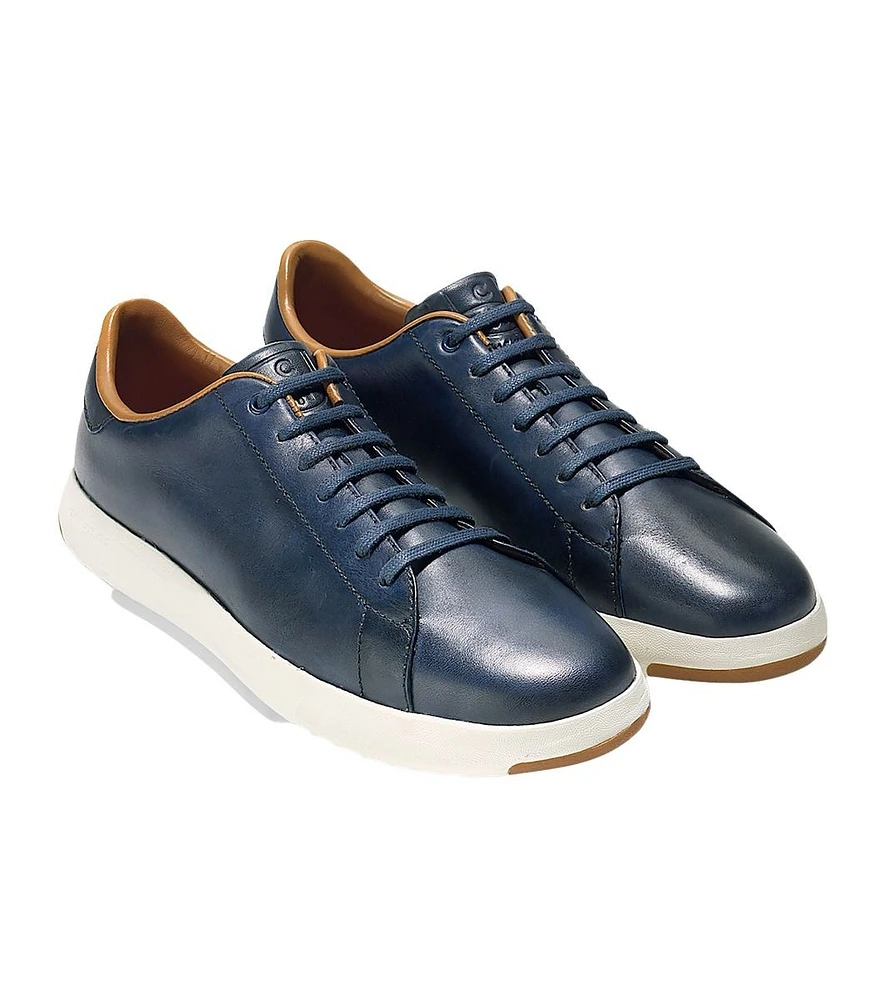 GrandPrø Leather Lace-Up Tennis Sneaker