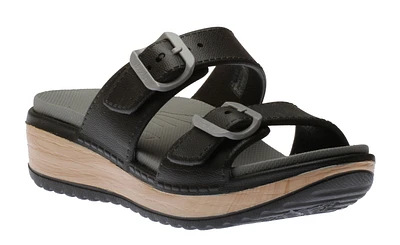 Kandi Black EVA Double Strap Slide Sandal