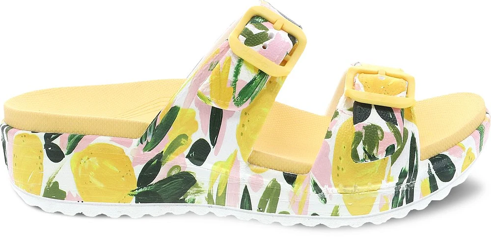 Kandi Lemons Yellow EVA Double Strap Slide Sandal