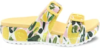 Kandi Lemons Yellow EVA Double Strap Slide Sandal