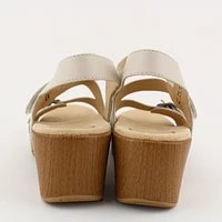 Shari Ivory Leather Sandal