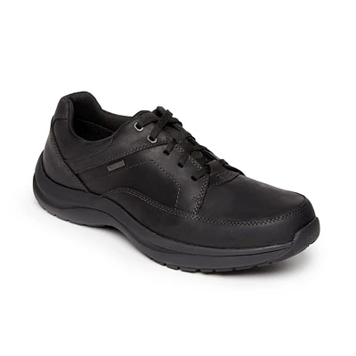 Stephen Black Leather Waterproof Shoe