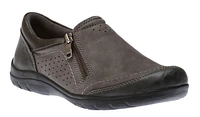 Rapid Randall Dark Grey Zipper Slip-On Shoe