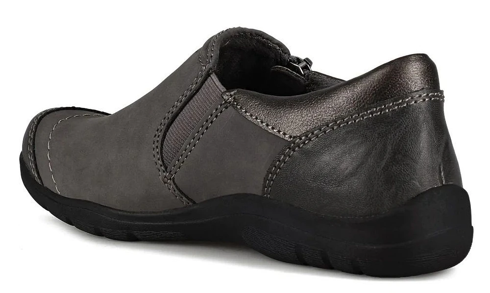 Rapid Randall Dark Grey Zipper Slip-On Shoe