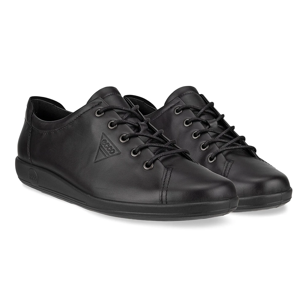 Soft 2.0 Black Leather Sole Lace-Up Sneaker