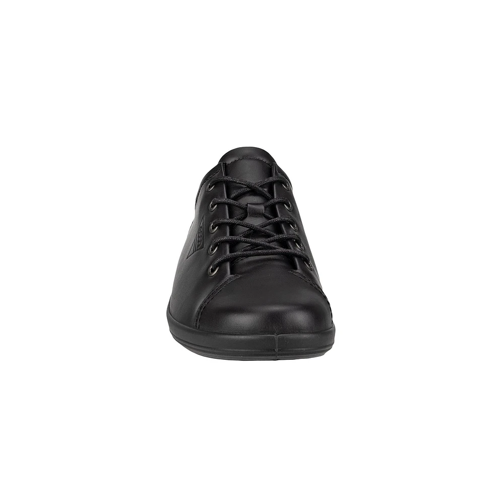 Soft 2.0 Black Leather Sole Lace-Up Sneaker