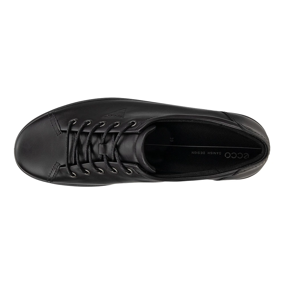 Soft 2.0 Black Leather Sole Lace-Up Sneaker