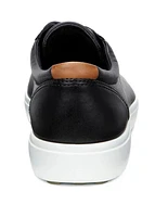 Men's Soft 7 Black Leather Lace-Up Sneaker