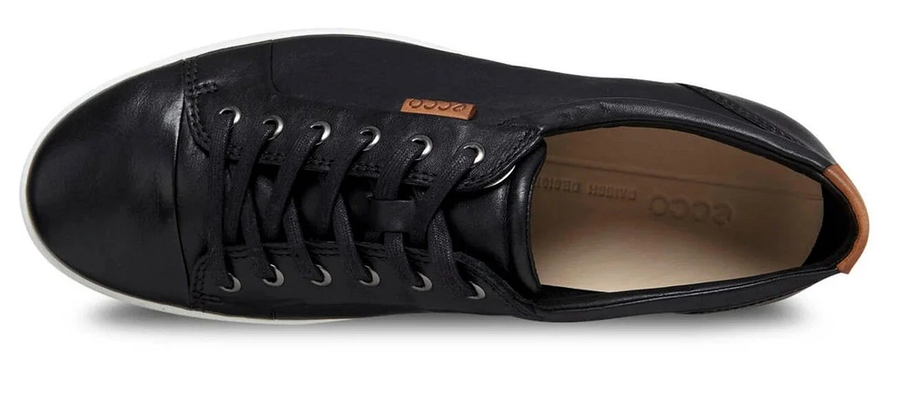 Men's Soft 7 Black Leather Lace-Up Sneaker