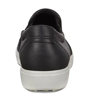 Women's Soft 7 Woven Black Leather Slip-On Sneaker